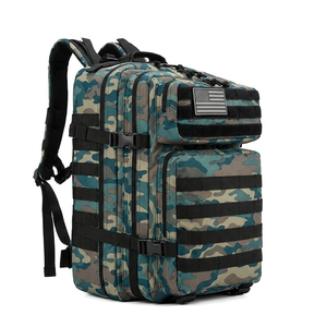 80L Lightweight Dual-Shoulder Zipper Large Capacity Breathable Camouflage Design <b>Waterproof</b> Outdoor Hiking Leisure Polyester - Product Image 5