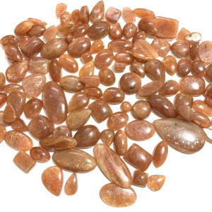 Piedra Semipreciosa de Alta Calidad, Piedra del Sol Natural, Corte Rosa, Cabujón en Forma de Pera, Certificada por Terceros, Tamaño Personalizable, Venta al Por Mayor - Product Image 1