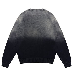 Low MOQ High Quality Factory Custom Logo Full Sleeves Anti Wrinkle Standard <b>Thickness</b> O Neck Pullover Unisex Winter <b>Cardigan</b> - Product Image 2