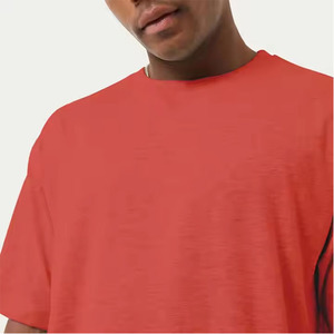Camiseta Oversize de Hombre, Corte Holgado, Color Marrón, Estilo Urbano Personalizado, Algodón Tejido Ecológico, Cuello Simulado, Hombros Caídos, Personalizable - Product Image 6