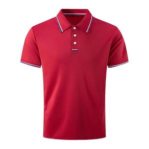 Camiseta Polo de Secado Rápido para Hombre, Color Sólido, Cuello Elástico, Manga Corta, para Deportes y Actividades - Product Image 3