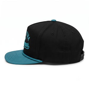 Casquette Snapback personnalisée bicolore en corde tressée avec broderie 3D en relief, structurée, profil haut, en sergé de coton, pour le golf et le baseball, OEM - Product Image 3