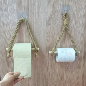 Organiseurs muraux, porte-papier toilette en corde, support mural en corde, organisateur mural, support pour cuisine et salle de bain - Product Image 4