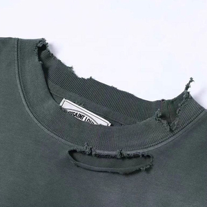 เสื้อยืดคอกลมทรงบ็อกซี่ผ้าบางสไตล์แอซิดวอชสำหรับผู้ชาย รุ่นใหม่ล่าสุด เสื้อยืดโอเวอร์ไซส์พิมพ์ลายสกรีนสำหรับผู้ชาย ขั้นต่ำในการสั่งซื้อน้อย - Product Image 3