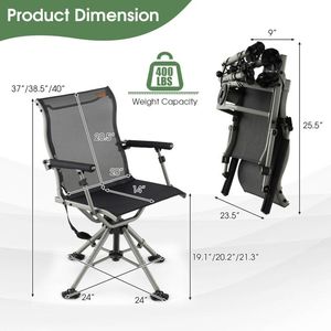 Sedia da Caccia Girevole a 360 Gradi Silenziosa - Product Image 4
