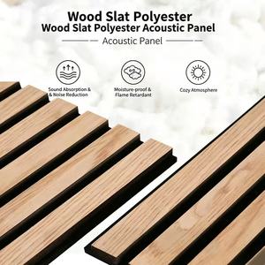 Panneaux muraux acoustiques en bois <span class=keywords><strong>de</strong></span> chêne naturel MDF 60x120CM, style européen et <span class=keywords><strong>américain</strong></span>, isolation phonique, home <span class=keywords><strong>cinéma</strong></span>, <span class=keywords><strong>studio</strong></span> d'enregistrement - Product Image 2