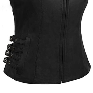 Chaleco de Cuero para Mujer con Logotipo Personalizado, Chaleco de Cuero Auténtico Suave, Estilo Personalizado, para Motociclistas, Viajes y Actividades al Aire Libre - Product Image 3