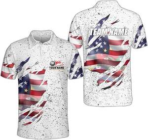 Maillot de billard/snooker personnalisé grande taille pour homme, uniforme d'équipe, imprimé par sublimation, maillot de joueur de billard à manches courtes, séchage rapide - Product Image 5