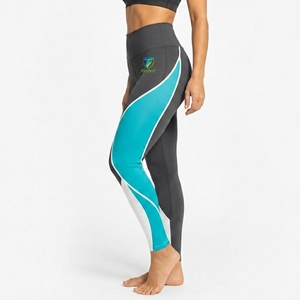 2026 Latest Custom Full-Length Women Leggings High Waist Breathable Knitted Logo Printing Light Leggings Ladies OEM ODM Service - Product Image 3