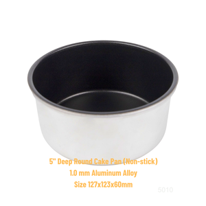 Moule à gâteau rond en alliage d'aluminium de 5 pouces de profondeur, antiadhésif, durable, résistant au four, modèle 5010 pour gâteau aux fruits rouges - Product Image 2