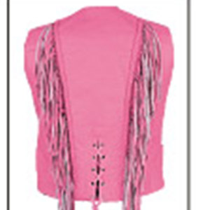 <b>Womens</b> <b>Suede</b> Cowboy Fringe Vest Western Leather Sleeveless <b>Jacket</b> Tassel Biker Festival Rodeo Fashion Supplier Premium - Product Image 2