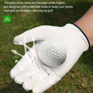100% cuir véritable 2025 meilleur produit en peau de mouton nouveau logo personnalisé tissu léger vêtements de sport gants de golf adulte - Product Image 4