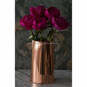 Nouvel arrivage de vase à fleurs luxueux en métal fait à la main de haute qualité avec personnalisation par les industries Azora - Product Image 5