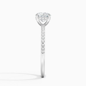 Bague BOJ 085 en argent 925, taille ronde, avec halo de griffes, solitaire en moissanite 2 carats couleur D VVS1 certifiée GRA, prix bas - Product Image 3