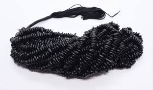 Perles de spinelle noire naturelle lisse en forme de pépite, 6-7 mm, perles de pierres précieuses de spinelle noire naturelle pour la fabrication de bijoux - Product Image 5