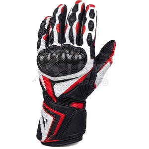Gants de moto en cuir d'hiver de haute qualité à doigts entiers avec fonction tactile, panneaux respirants et sangle de poignet imperméable - Product Image 2