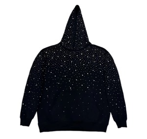 Sweats à capuche personnalisés de haute qualité, 300 grammes, en polyester/coton épais, coupe oversize, décontractés, hiver, respirants, imperméables, en polaire unie - Product Image 3