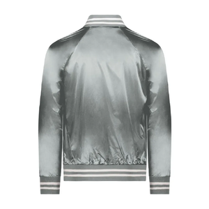 Blouson Bomber Homme Personnalisable en Cuir Respirant avec Broderie Chenille OEM, Idéal pour le Dropshipping – Style Décontracté avec Lettres - Product Image 4