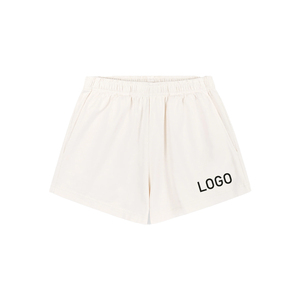Pantalones Cortos Deportivos Personalizados para Mujer, Modelo SR Sport, Bordados, de Felpa de Algodón Grueso Premium, con Cintura Elástica, 450 - Product Image 3