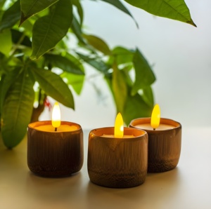 Vela aromática de bambú sostenible, barata, en tubo, ecológica, set de regalo para eventos - Product Image 5