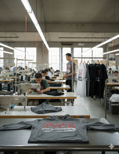 Camisetas Personalizadas de Alta Calidad, Fabricación en Fábrica, Impresión de Logotipo Personalizado, Corte Cuadrado, Hombros Caídos, Lavado Ácido - Product Image 6