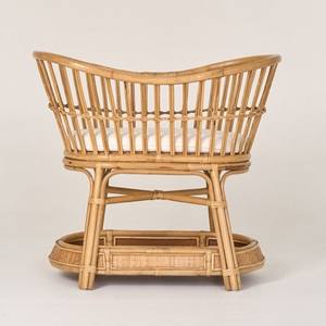 Cunas de madera maciza para bebés, muebles ecológicos para bebés, cuna de mimbre hecha a mano. - Product Image 6