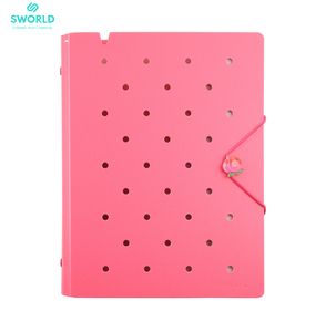 SWORLD Wholesale <b>A5</b> Refillable Loose Leaf Notebook PP Cover Multicolor Portable Functional Daily <b>Planner</b> OEM ODM - Product Image 5