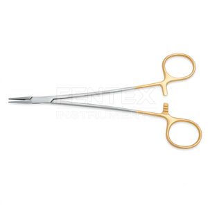 Porte-aiguille microvasculaire avec inserts en carbure de tungstène, motif fin et délicat - Product Image 4
