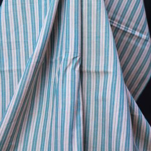 Tela de Algodón Khadi 100% Orgánica, Ecológica, de Peso Medio, Tejida a Mano, con Rayas Verdes, Transpirable y de Secado Rápido, Venta al Por Mayor de Fábrica - Product Image 2