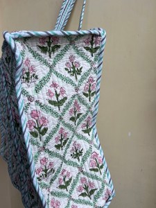 Bolsas de algodón bordadas gitanas Bolsas de compras acolchadas coloridas para mujeres, bolsos étnicos tradicionales - Product Image 5