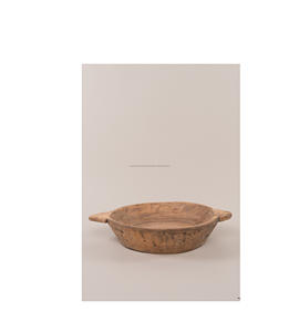 Bol en bois artisanal élégant pour table à manger, service de salades et de fruits, artisanat durable - Product Image 6