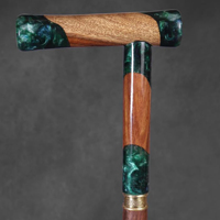Bâton de marche en bois fait main pour l'extérieur, canne en bois avec design ergonomique confortable, bâton de marche traditionnel fabriqué