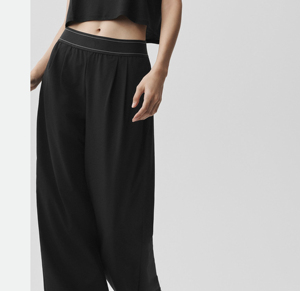 Jogging amples noirs pour femmes, vente en gros personnalisée - Product Image 3