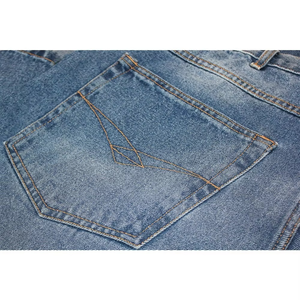 Jean en denim bleu grande taille pour homme, coupe droite, respirant, avec effet délavé, pantalon élégant pour homme - Product Image 5
