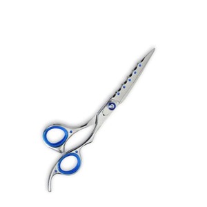 Ciseaux de barbier professionnels en acier inoxydable, qualité A+, design pour droitiers, lame à pointe arrondie, les plus vendus - Product Image 1