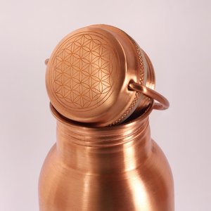 2026 Hot Selling Eco-Friendly Portable Customized Hammer Pattern <b>Copper</b> <b>Water</b> <b>Bottle</b> For Home Office Takeaway By UO INDIA - Product Image 5