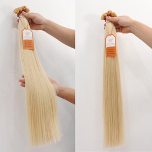 100% ต่อผมมนุษย์แบบไม่ผ่านกระบวนการสองชั้นปลายแบนเรียบเนียน - Product Image 2