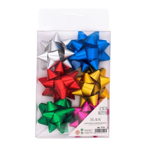 ILAN Nastro a Stella 5cm Autoadesivo per Decorazioni Regalo 6 Pezzi - Product Image 1