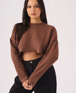 Venta al por mayor de calidad superior mujeres Crop Top camisetas Spandex algodón manga corta transpirable camisetas Casual Streetwear camisetas - Product Image 5