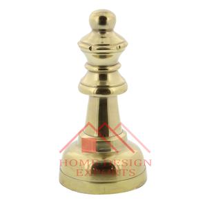 Jeu d'échecs en aluminium doré Antique - Product Image 3