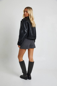 Chaqueta de Punto de Poliéster Estilo Urbano 2025, Moda Coreana para Chicas, Cierre de Cremallera, Lisa, Holgada, Impermeable y Transpirable para Mujer - Product Image 2