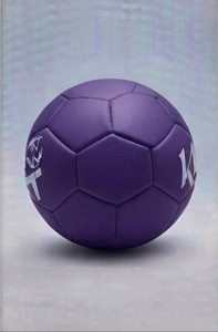 Purple Solid Color <b>Football</b> With K4 Logo Design <b>Training</b> Soccer Ball - Product Image 6