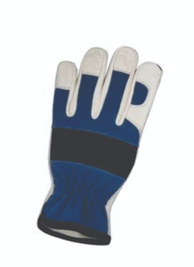 Gants de sécurité en cuir blancs, bleus, noirs, avec bouts des doigts antidérapants, résistance à l'abrasion, poignet élastique, résistance aux chocs, usage général - Product Image 5