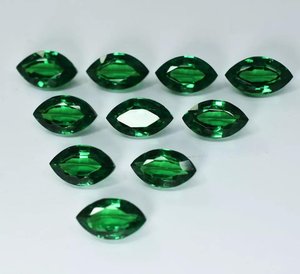 ZUBEDA GEMS JEWELRY Lote de Gemas Sueltas de Granate Tsavorita Verde Natural, Corte Marquesa, Piedras de Granate Verde Facetadas, Tercera Parte - Product Image 4