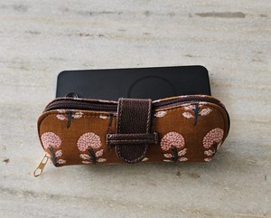 Printed Cotton <b>Eyewear</b> Pouch Sunglasses Case Soft Fabric Protective Cover for Women Men Beach Travel Everyday <b>Accessories</b> - Product Image 2