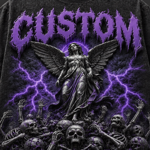 Camiseta Corta Personalizada con Cuello Redondo, Estilo Moderno, con Gráficos y Pedrería, de Manga Corta, Unisex - Product Image 3