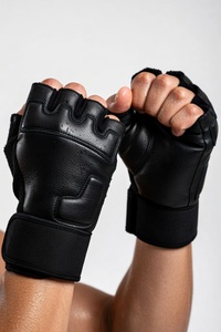 GREEN SWIFT INDUSTRIES Wholesale Custom Women's Leather Weight Lifting Gloves Breathable Half Finger Gym Workout Padded Palm - Product Image 3
