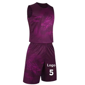 Maillots de basketball personnalisés avec logo imprimé, design OEM, haute qualité, respirants, grande taille, séchage rapide, personnalisation par transfert thermique - Product Image 3