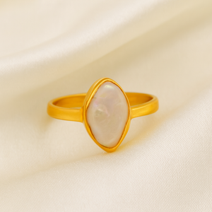 Natural Mother of Pearl <b>Ring</b> 925 <b>Sterling</b> <b>Silver</b> <b>Ring</b> Rose Gold Yellow Gold Plated Oval Bezel <b>Set</b> Handmade Jewelry for Women Men - Product Image 3