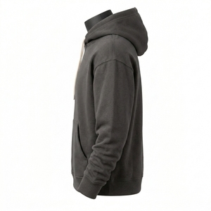Sudadera con Capucha Extra Grande para Hombre, 100% Algodón Grueso, con Logotipo Personalizado Bordado, Felpa Francesa, Hombros Caídos, para Invierno - Product Image 3